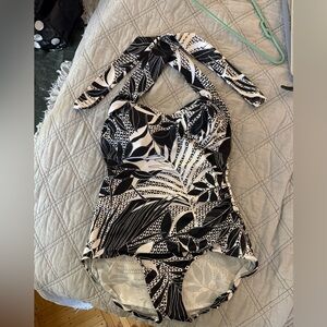 Catalina Black and White Swimsuit